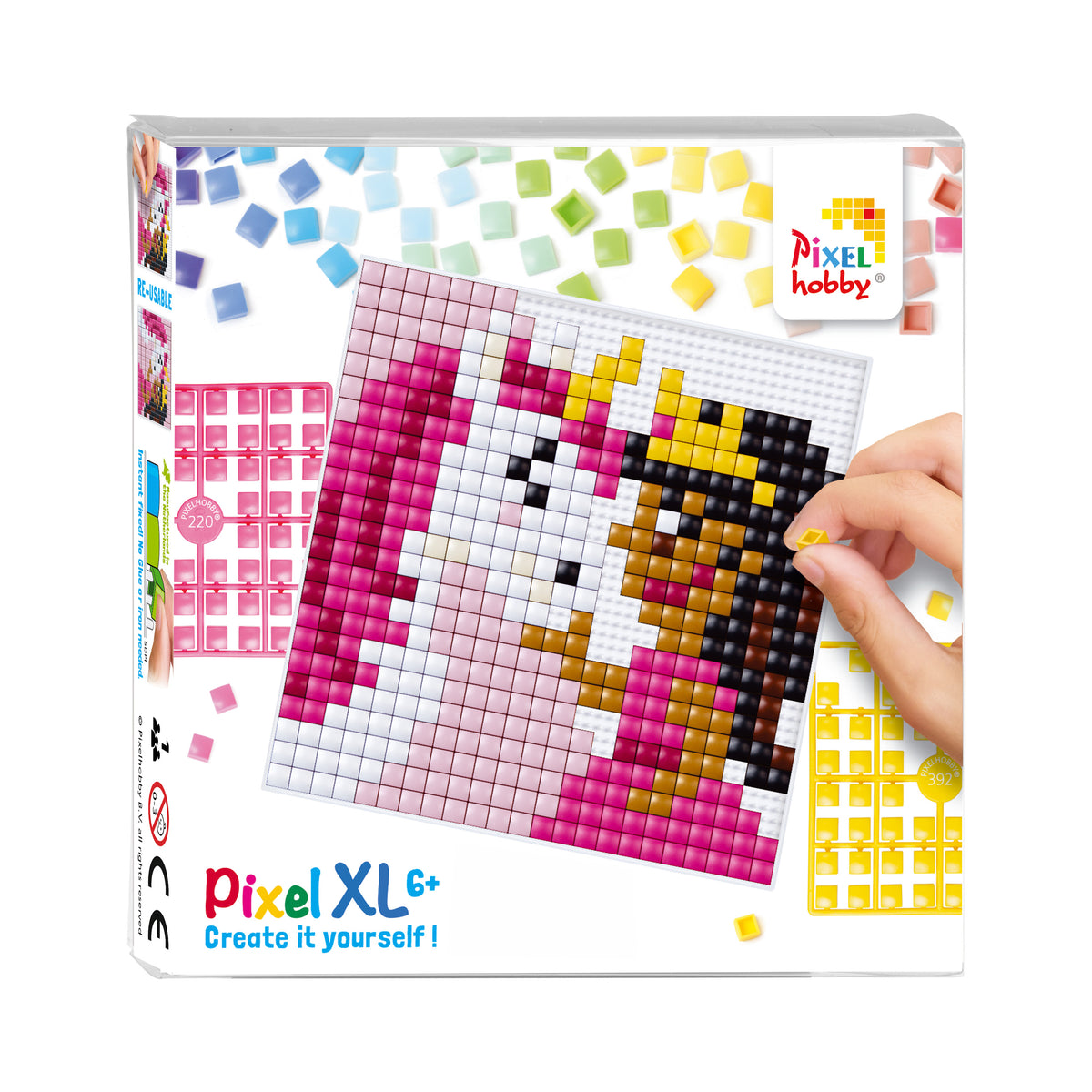 Pixelhobby XL Set - Einhorn und Prinzessin