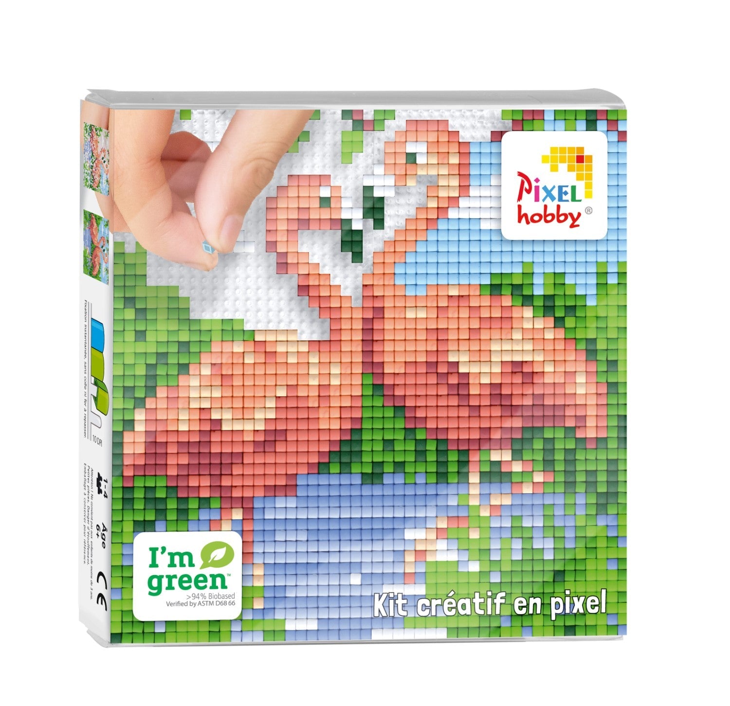 Pixelhobby Klassik Pixel Set - Flamingos + Kunststoffpinzette