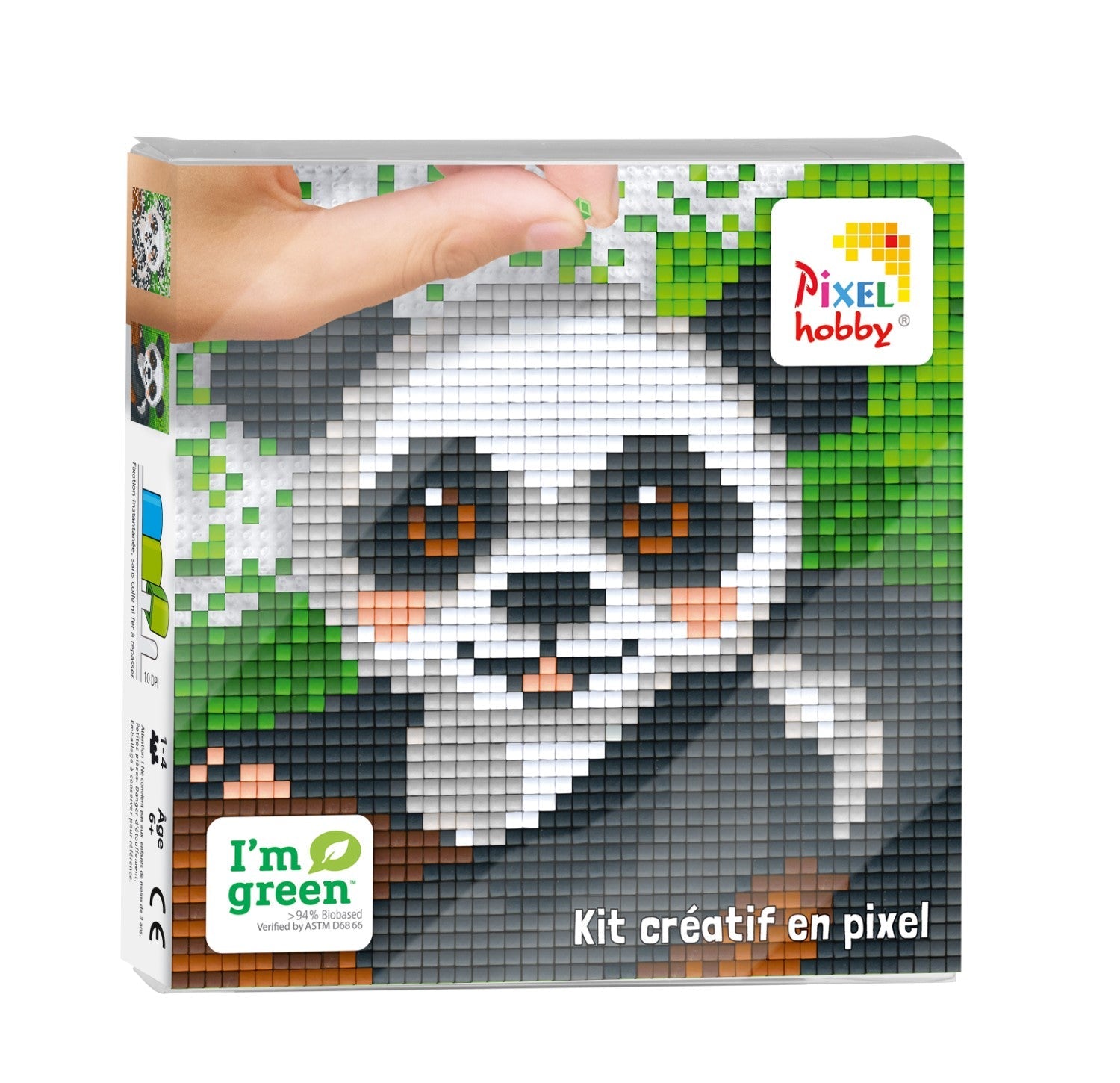 Pixelhobby Klassik Pixel Set - Panda + Kunststoffpinzette