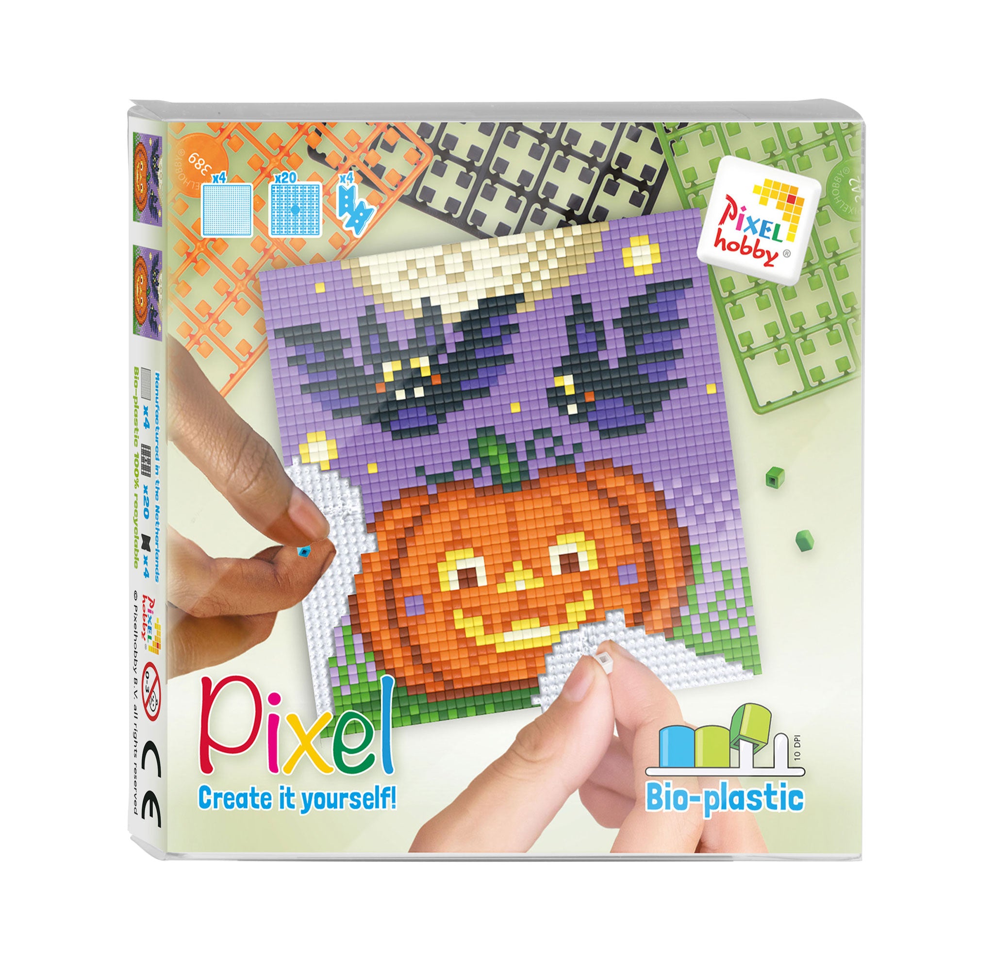 Pixelhobby Klassik Pixel Set - Kürbis und Fledermäuse