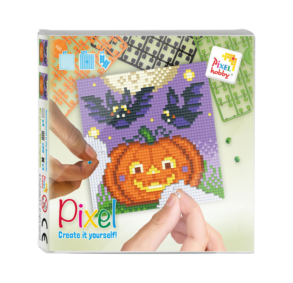 Pixelhobby Klassik Pixel Set - Kürbis und Fledermäuse