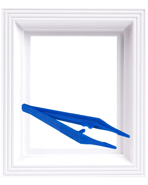 #Bilderrahmen_weiß #Pinzette_Kunststoffpinzette