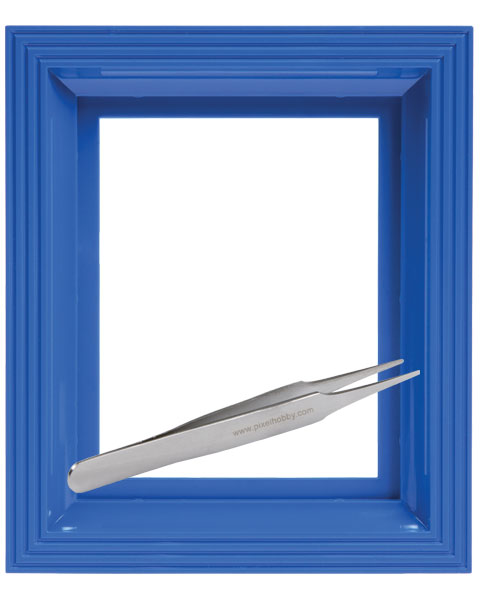 #Bilderrahmen_signalblau #Pinzette_Pinzette gerade