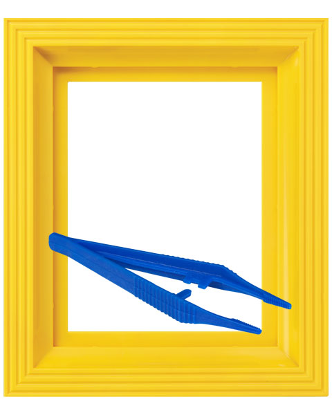 #Bilderrahmen_gelb #Pinzette_Kunststoffpinzette