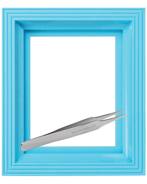 #Bilderrahmen_baby blau #Pinzette_Pinzette gerade