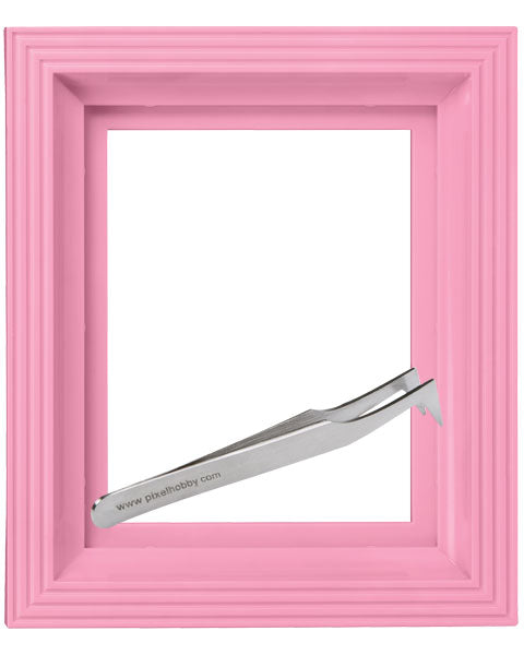 #Bilderrahmen_rosa #Pinzette_Pinzette abgewinkelt