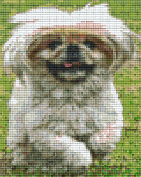 Pixel hobby classic template - running Pekingese
