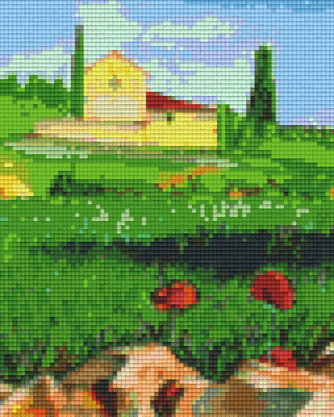 Pixelhobby Klassik Vorlage - Landschaft in Italien
