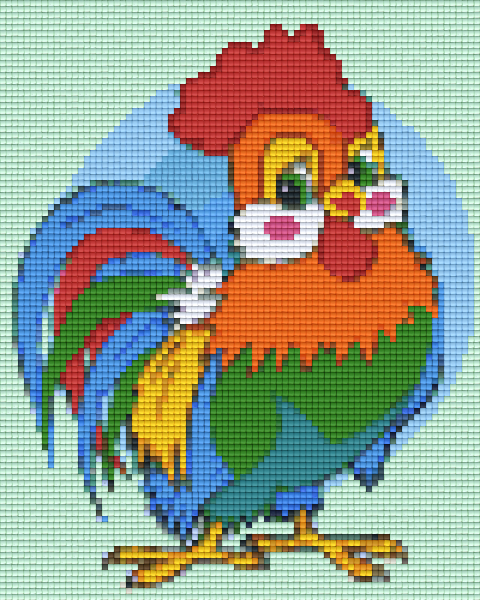 Pixelhobby Klassik Vorlage - Hahn