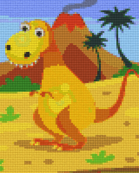 Pixelhobby Klassik Set - Orangener Dino