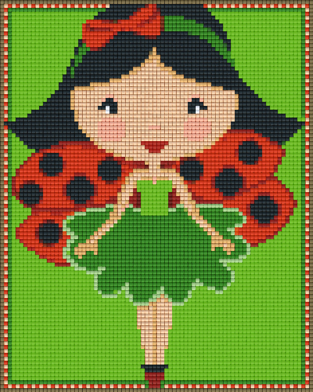Pixelhobby Klassik Set - Marienkäfermädchen