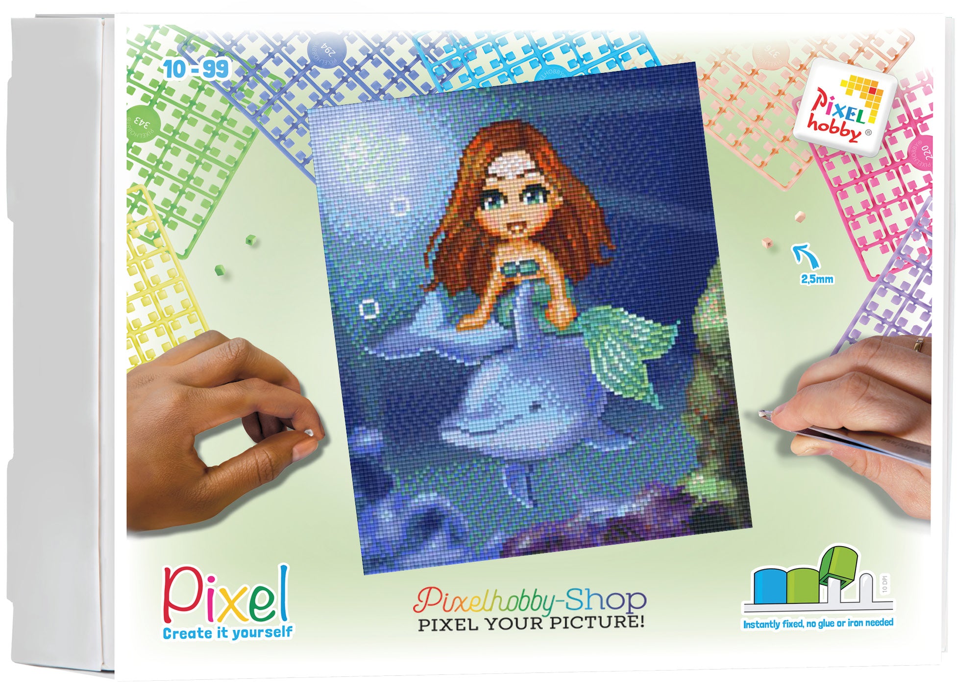 Pixelhobby Klassik Set - Delfin trifft Meerjungfrau