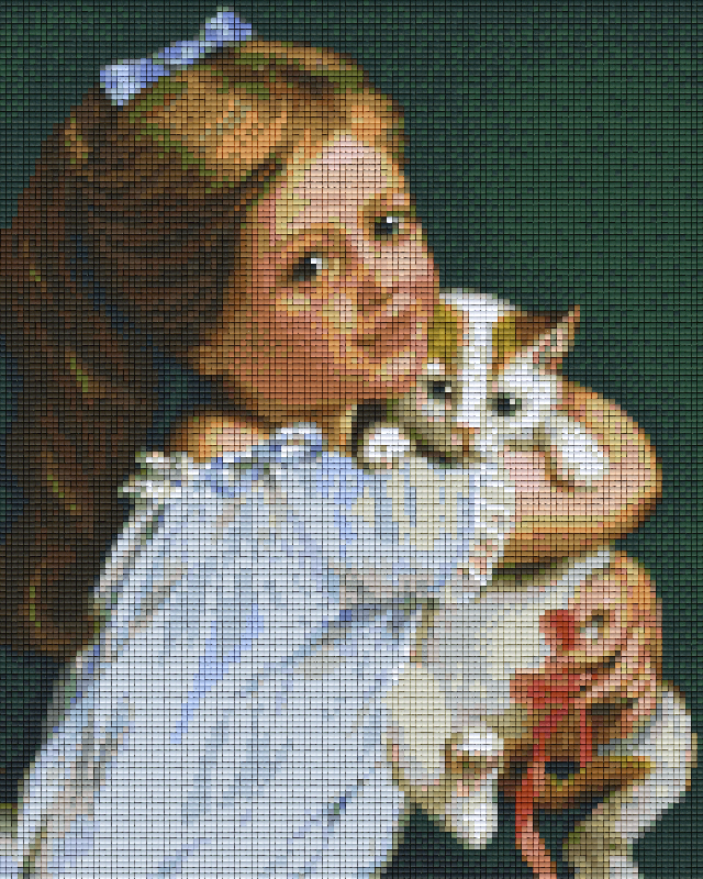 Pixelhobby Klassik Set - Mädchen mit Katze