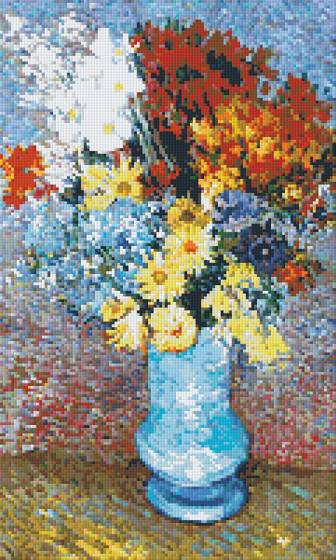 Pixelhobby Klassik Set - Blumen in blauer Vase