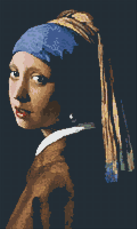 Pixelhobby Klassik Set - Mädchen mit dem Perlenohrring