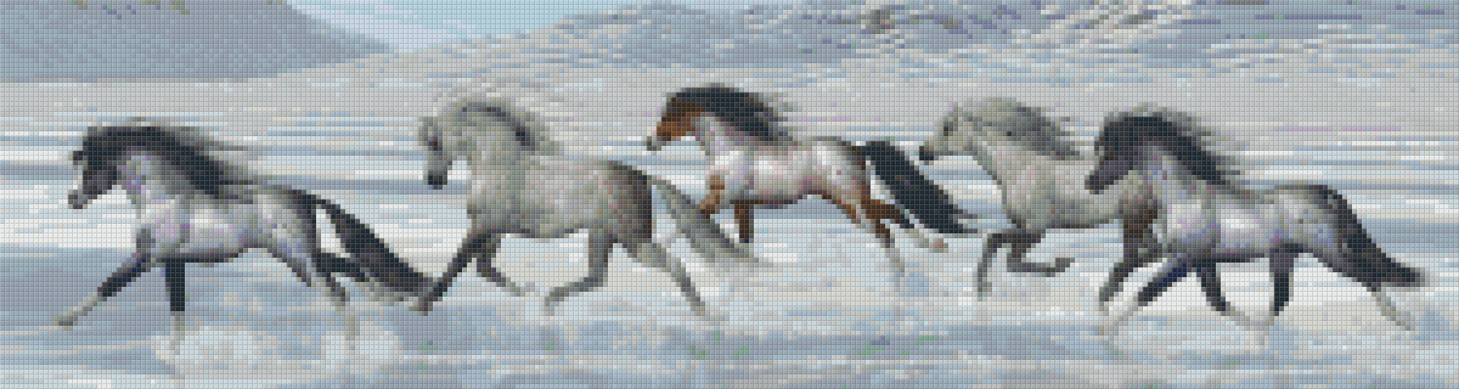 Pixelhobby Klassik Set - Pferde am Strand