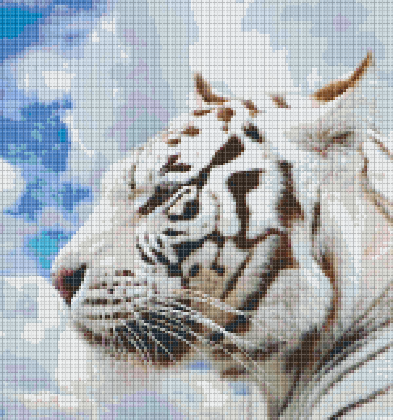Pixelhobby Klassik Set - Weißer Tiger