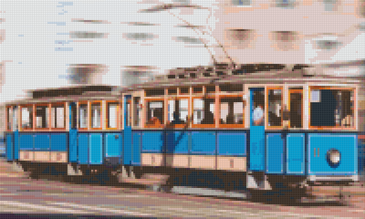 Pixelhobby Klassik Set - Straßenbahn am Kanal