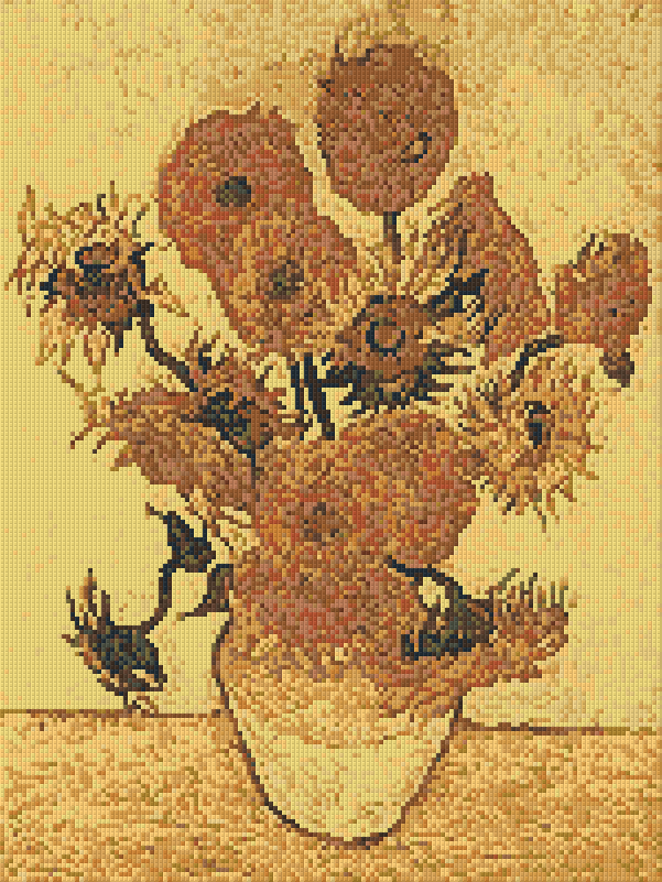 Pixelhobby Klassik Set - Vierzehn Sonnenblumen (van Gogh)