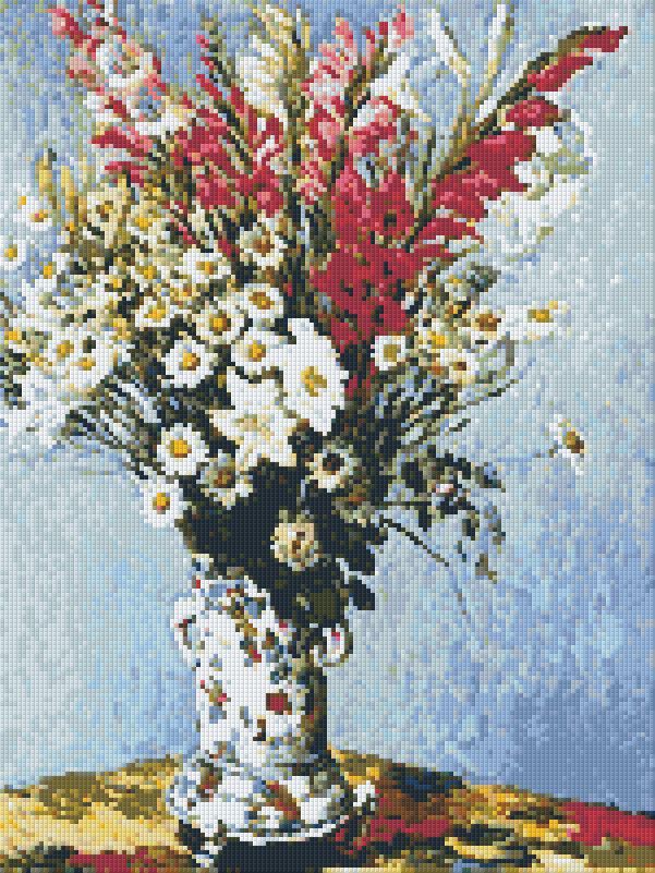 Pixelhobby Klassik Set - Vase mit Gladiolen