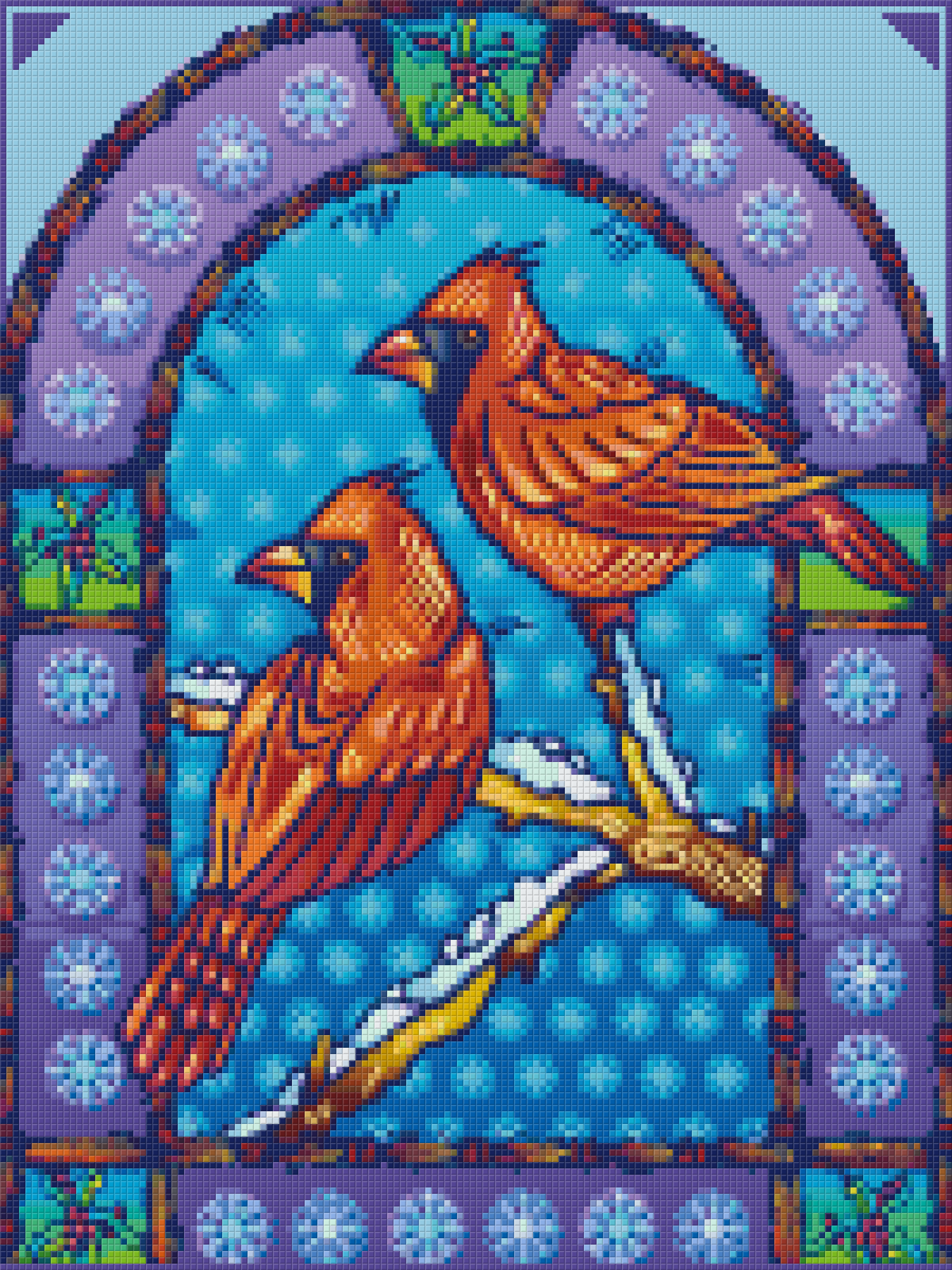 Pixelhobby Klassik Set - Glasfenster Cardinale