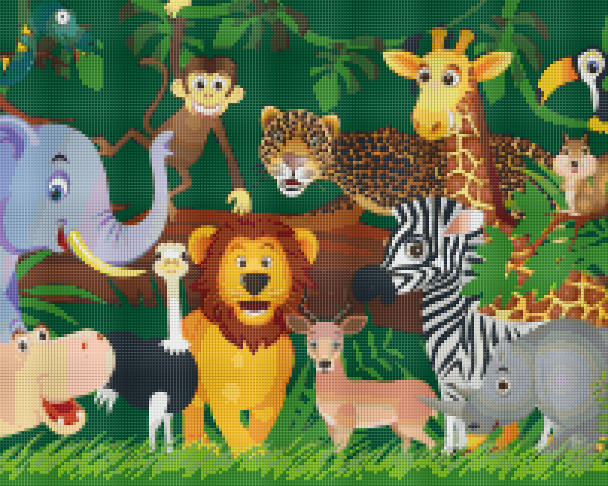 Pixelhobby classic set - animals in the jungle 2