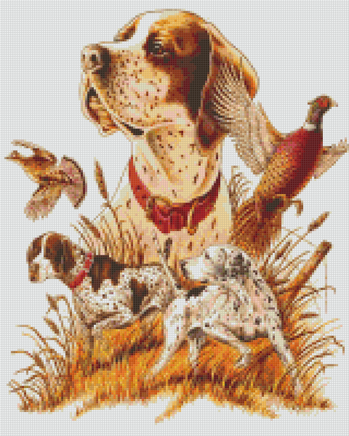 Pixelhobby Klassik Vorlage - Jagdhunde