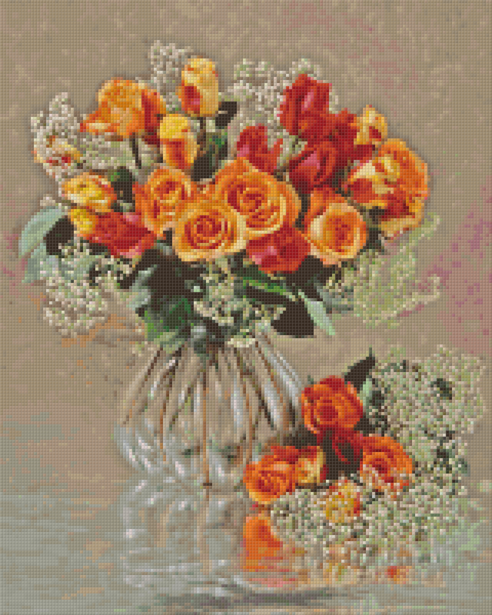 Pixel hobby classic set - bouquet of roses