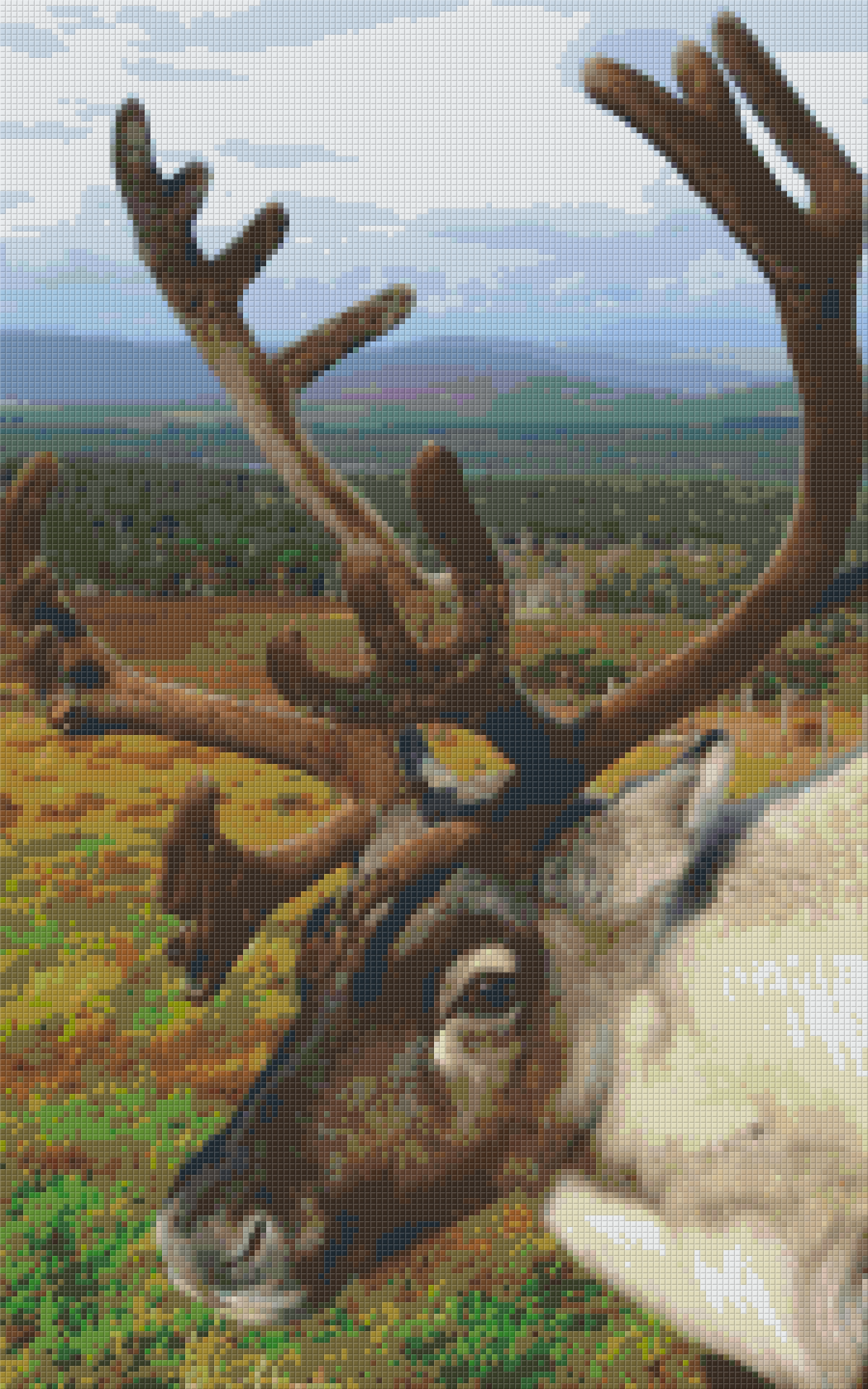 Pixel hobby classic template - reindeer