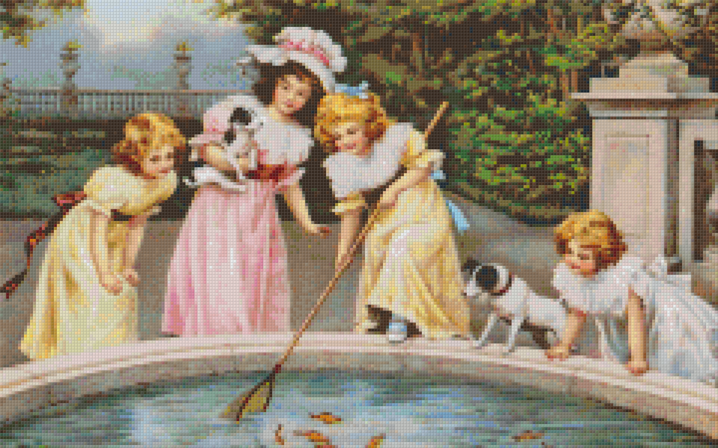 Pixelhobby Klassik Set - Mädchen fischen