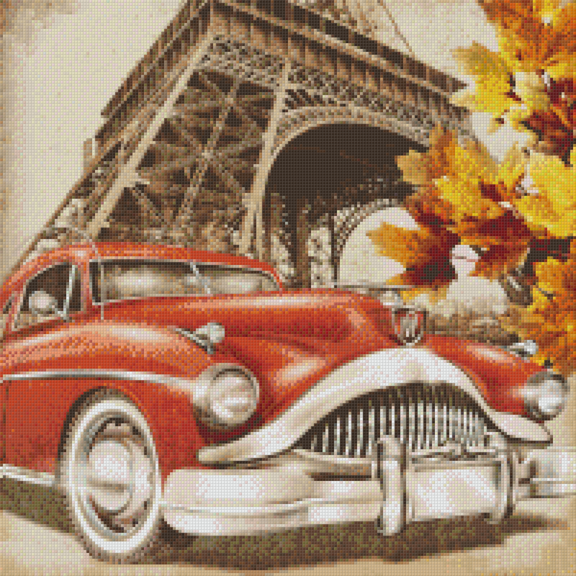 Pixel hobby classic template - oldtimer red