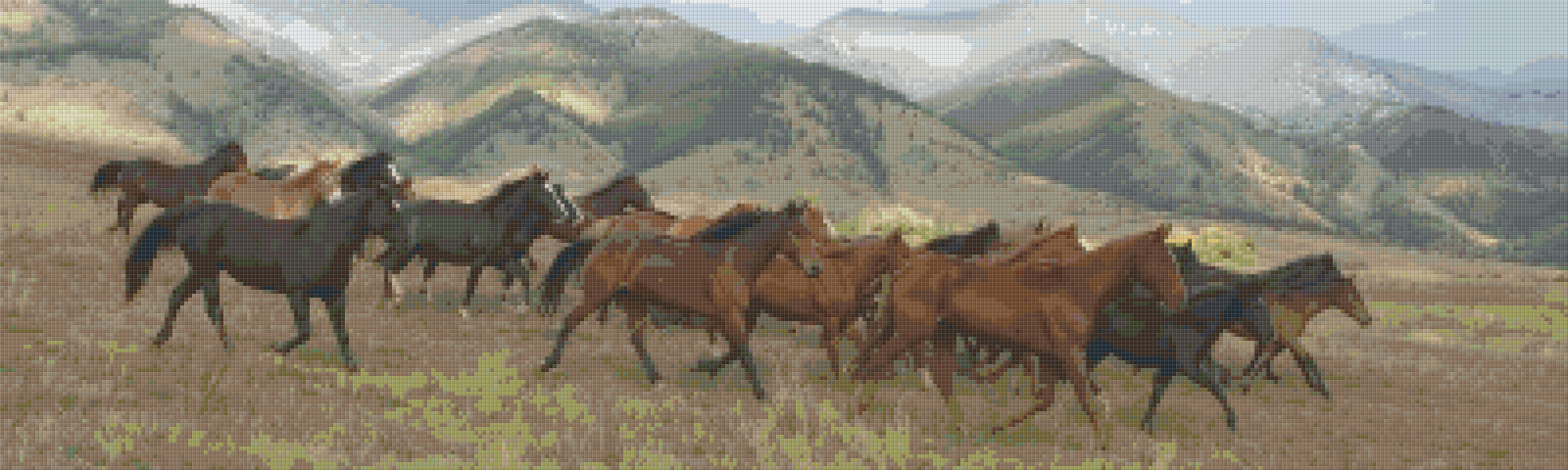 Pixelhobby Klassik Set - Wildpferde