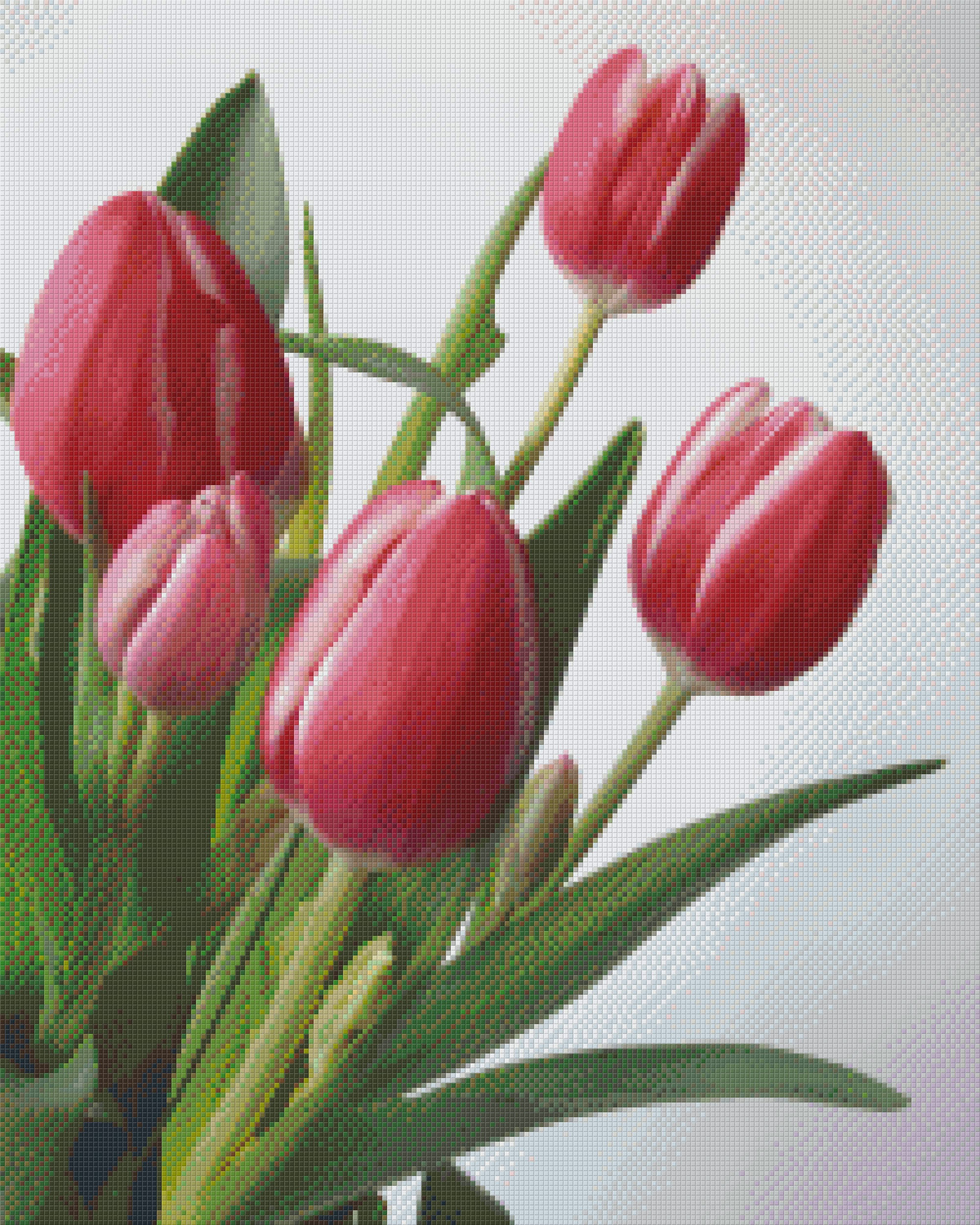 Pixelhobby Classic Template - Red Tulips