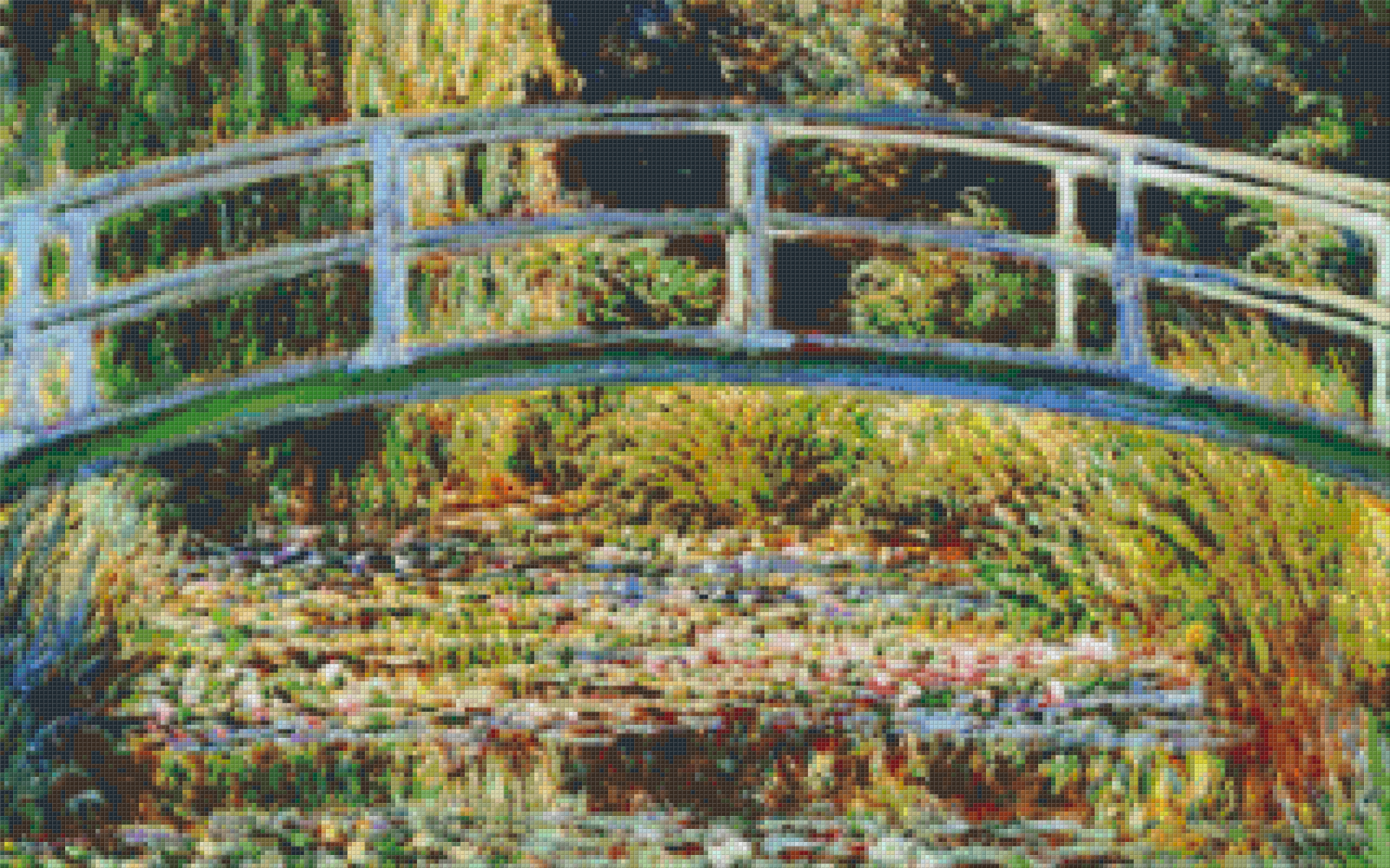 Pixelhobby Classic Template - The Japanese Bridge in Giverny