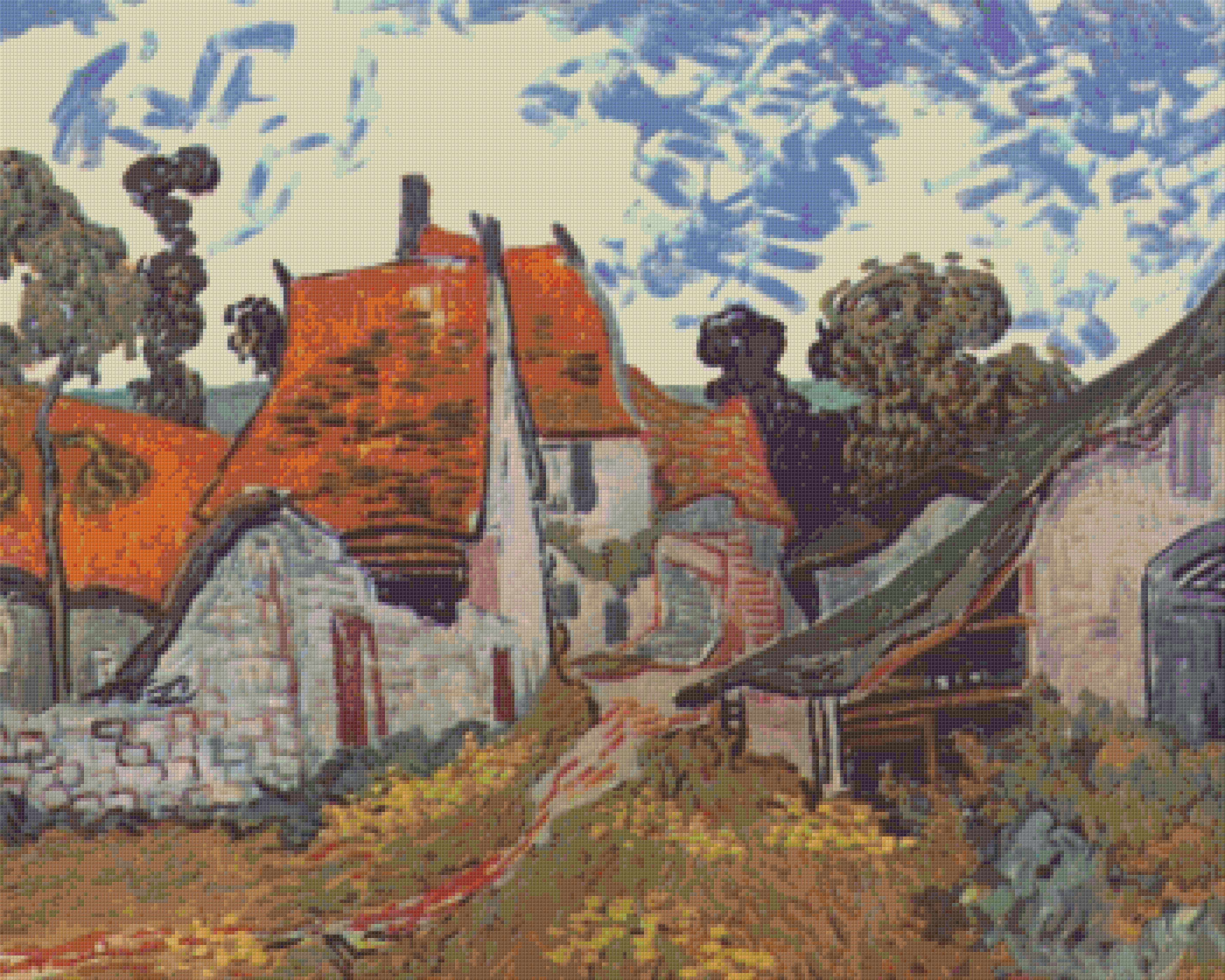 Pixelhobby Klassik Set - VvG Dorfstraße in Auvers-sur-Oise