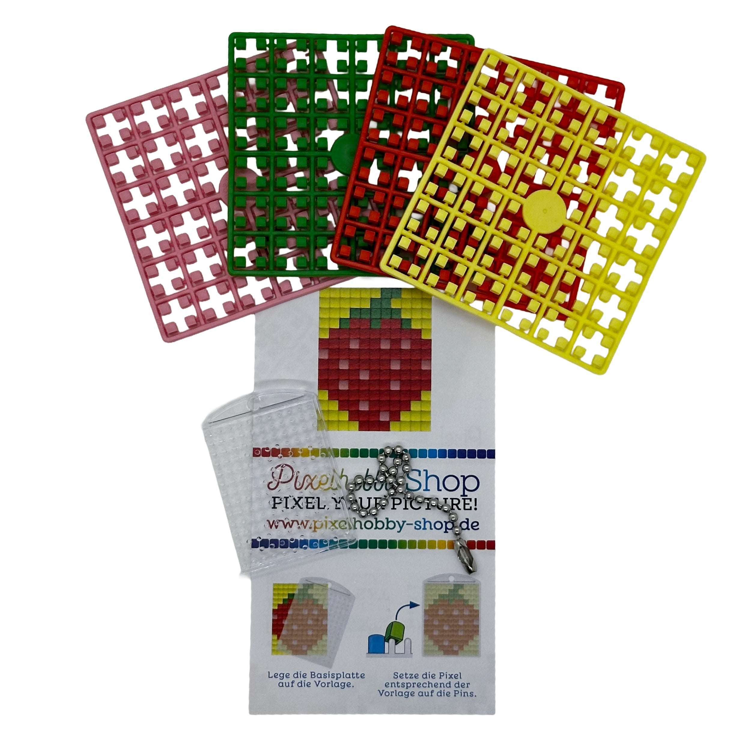 Pixelhobby Medaillon Set - Erdbeere