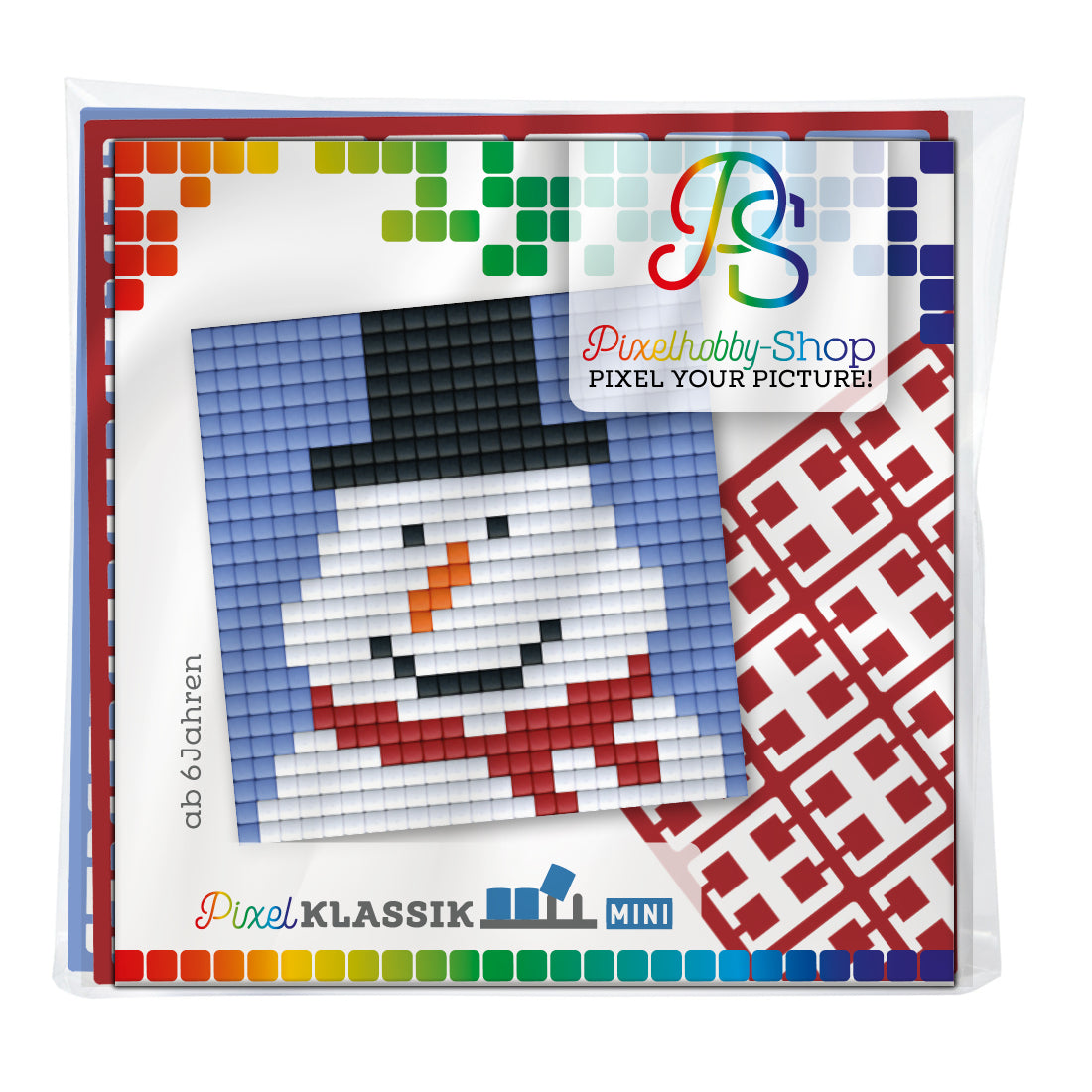 Pixelhobby Klassik (Mini) Magnet Set - Schneemann