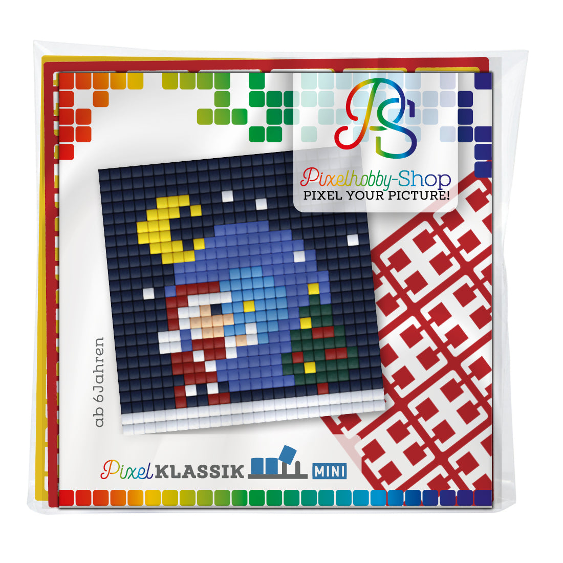 Pixelhobby classic (mini) magnet set - Santa Claus on the go