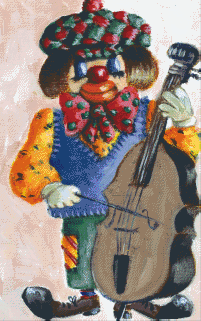 Pixelhobby Classic Set - Clown with double bass