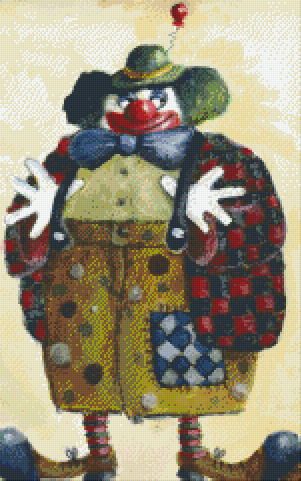 Pixelhobby Klassik Vorlage - Clown