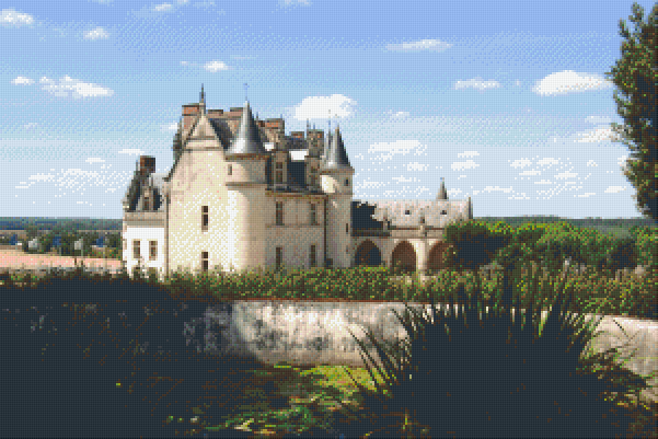 Pixelhobby Klassik Vorlage - Schloss in Frankreich