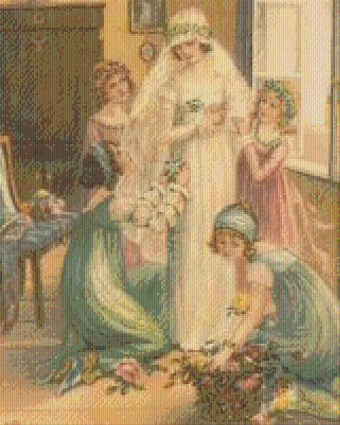 Pixelhobby Klassik Vorlage - Die Braut