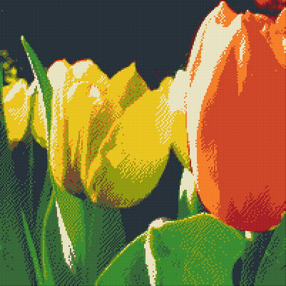 Pixelhobby Klassik Vorlage - Tulpen