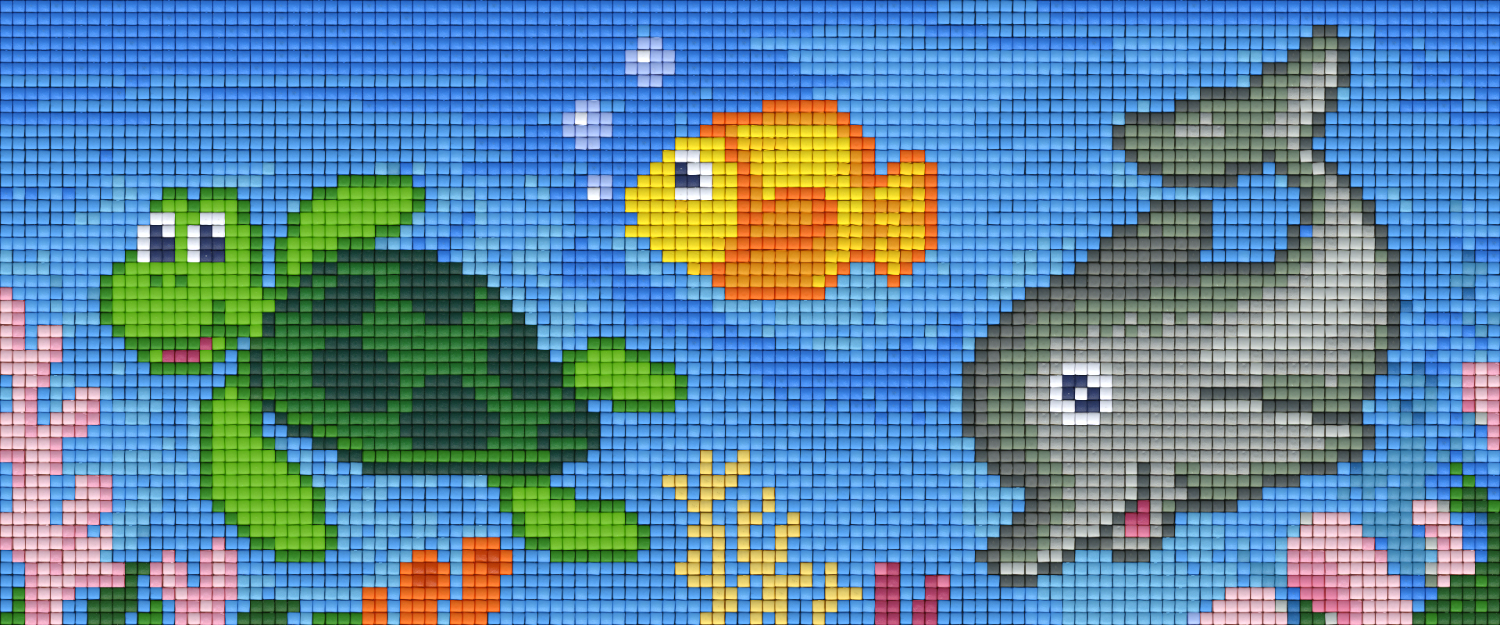 Pixelhobby Klassik Vorlage - Unterwasserwelt