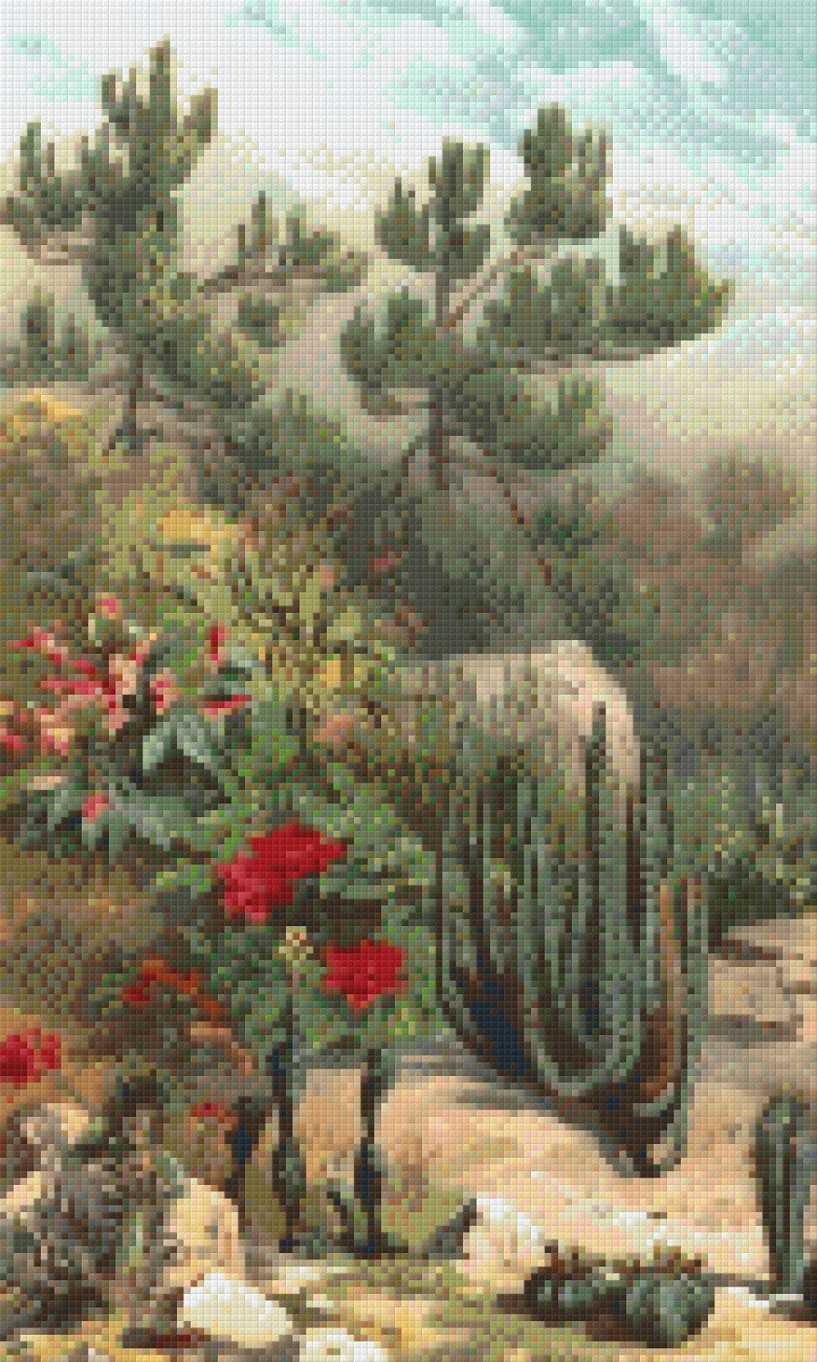 Pixelhobby Klassik Vorlage - Kaktus Landschaft
