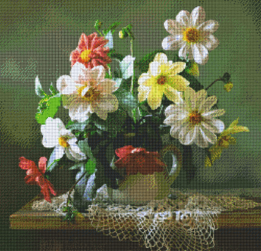 Pixel hobby classic set - bouquet of flowers