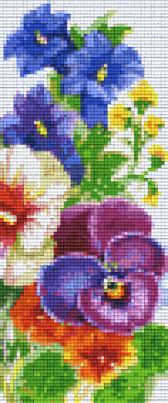 Pixelhobby Klassik Vorlage - Blumenbouquet