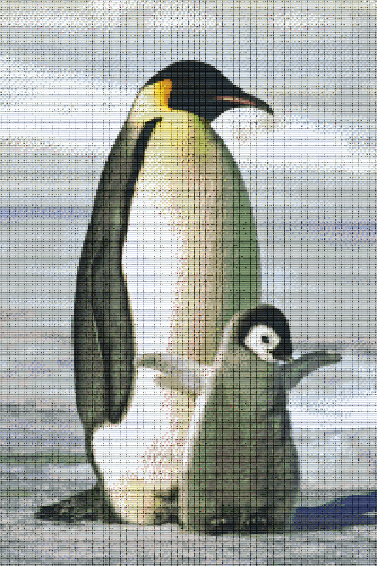 Pixelhobby Klassik Set - Pinguinfamilie