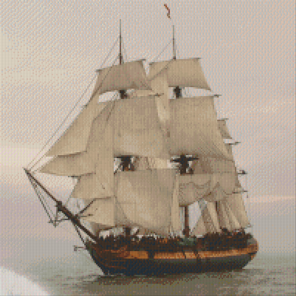 Pixelhobby Klassik Vorlage - Segelschiff