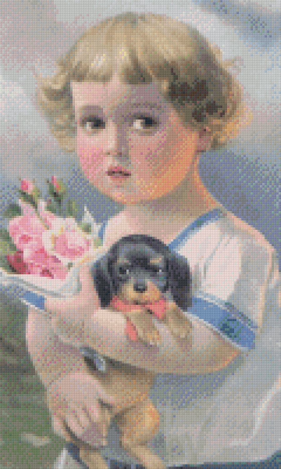 Pixel hobby classic set - girl with puppies